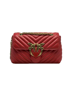 LADY LOVE BAG PUFF HEART - red gold
