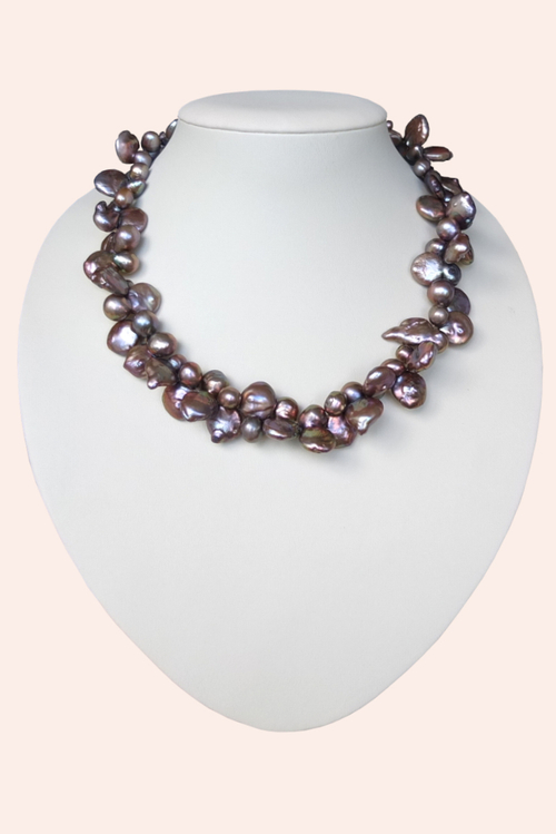 бусы из барочного жемчуга