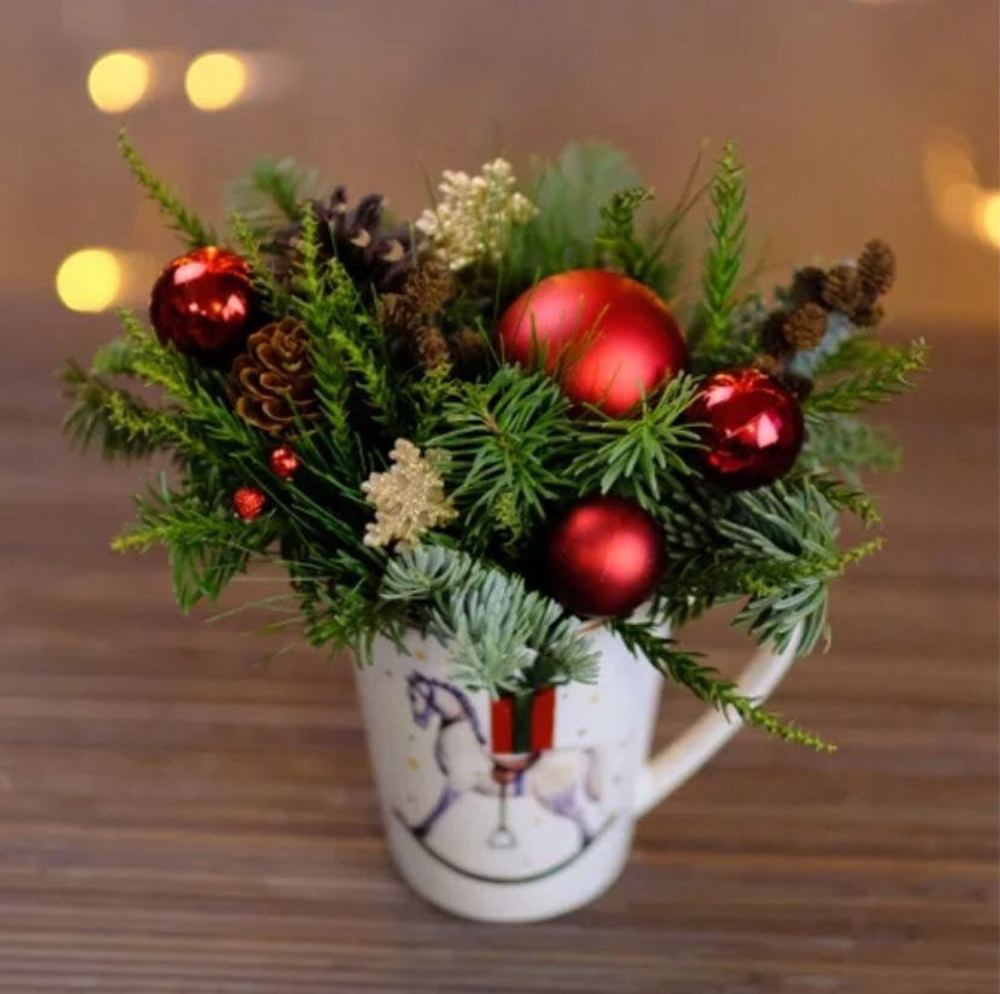 НОВОГОДНЯЯ КОМПОЗИЦИЯ - практический мастер-класс для подростков