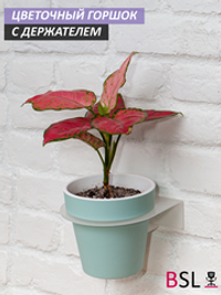Горшок для цветов Протея (3,7 л) с держателем матовым