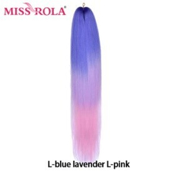 Канекалон M17 Easy Braid (искуственные волосы) 3 цветный Light blue/ lavander/ light_pink