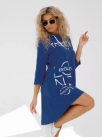 Туника платье удлиненная больших размеров домашняя теплая