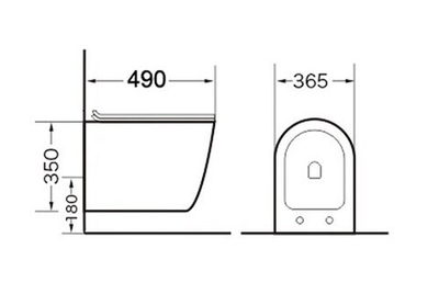 Унитаз подвесной безободковый Grossman GR-4455