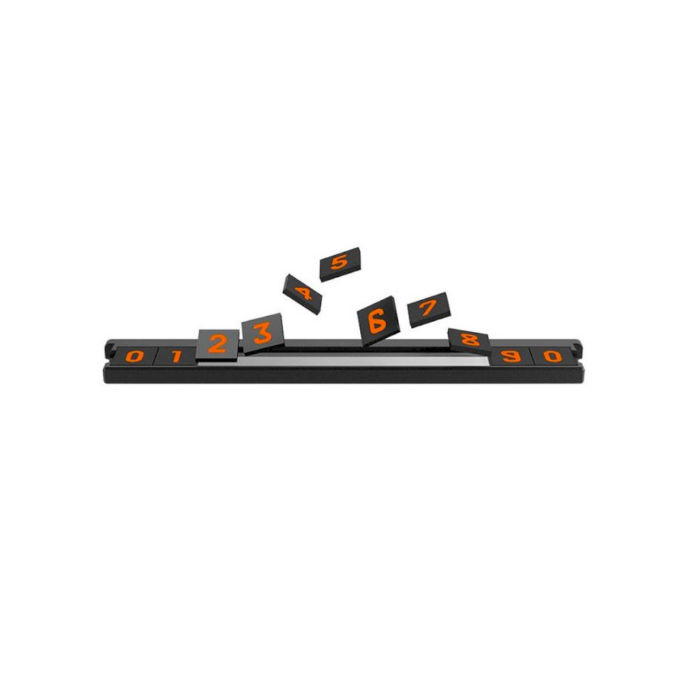 Автовизитка складная Xiaomi Bcase Tita Silver, Парковочная карта, Табличка с номером телефона автомобильная для парковки