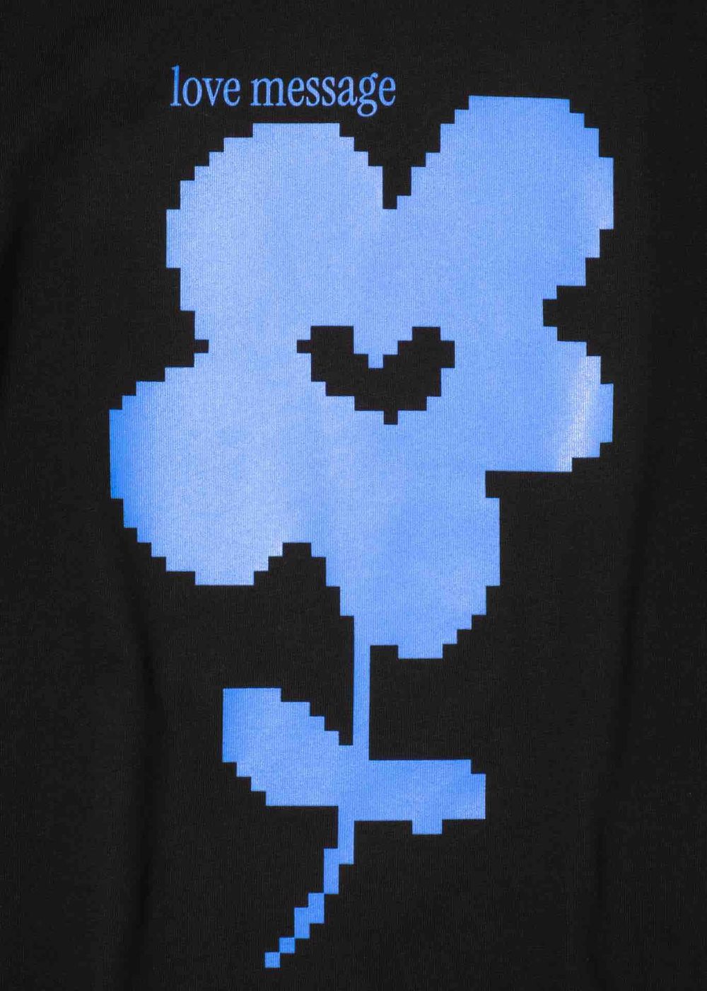 Футболка FOS Love Message плотная мужская черная