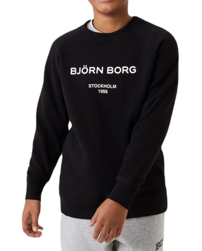 Кофта для мальчика теннисная Björn Borg Borg Crew - black beauty