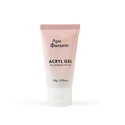 Луи Филипп Acryl Gel Clear - Полигель для наращивания ногтей бесцветный, 30мл