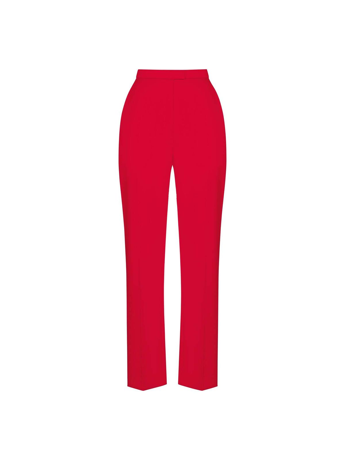 Брюки зауженные из атласа