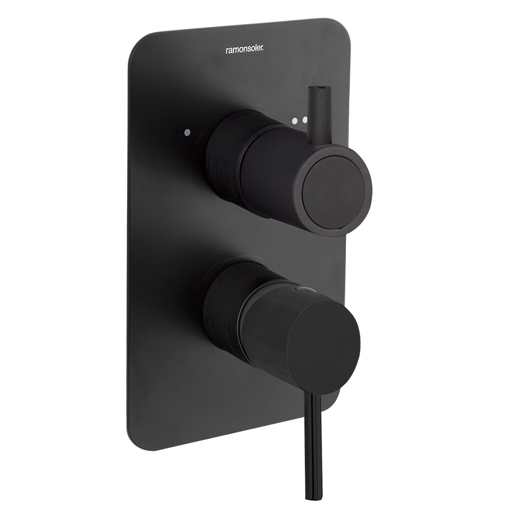 Встраиваемый смеситель для душа на 3 выхода ODISEA 391513SNM черный