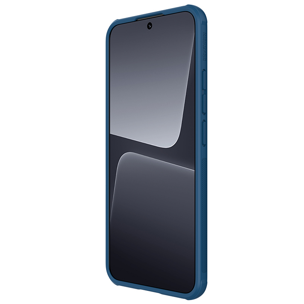 Двухкомпонентный чехол синего цвета от Nillkin для Xiaomi 13, серия Super Frosted Shield Pro