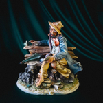 Фарфоровая мануфактура Capodimonte «Отдых на лавочке»