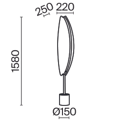Напольный светильник (торшер) Maytoni MOD281FL-L33BS3K