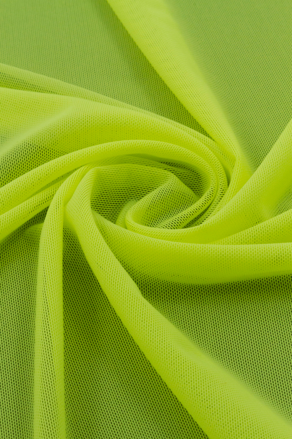 Сетка эластичная лимон-лайм неоновая метражом