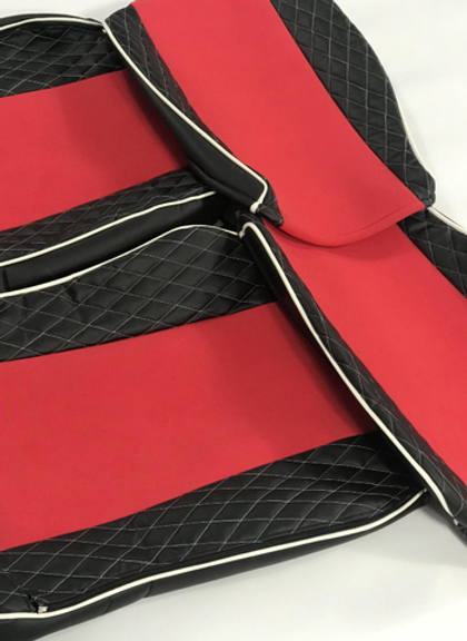 Чехлы Премиум стеганные кожа + аликанте вышивка DONGFENG GX 6 DNG01 Польша