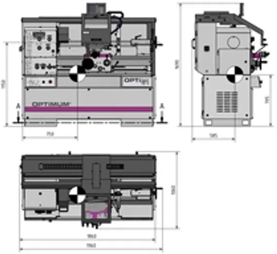 Планшайба Optimum Ø 320 мм A2-5 для TM 4010/TZ 4