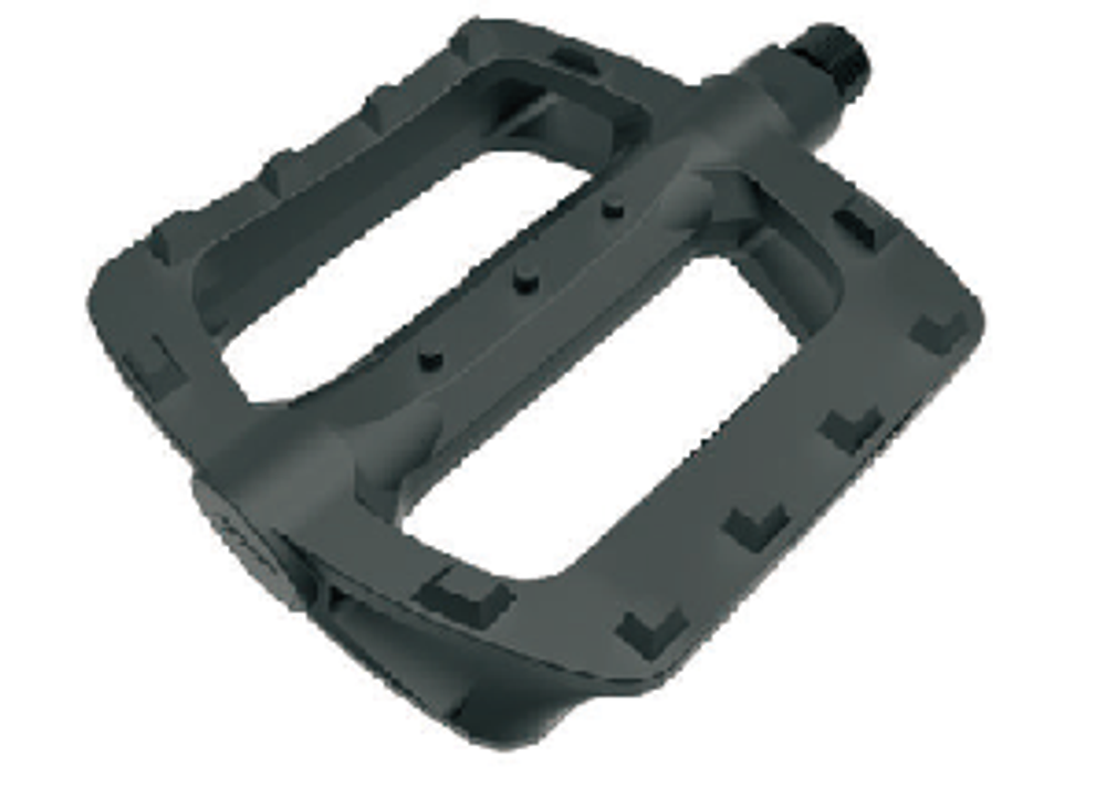 Педали пластиковые на промподшипниках, ось 9/16", черные, инд.уп. Vinca Sport VP 171 prom