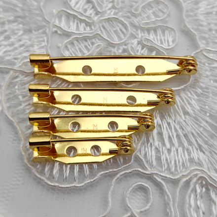 Булавка для броши японская, покрытие золото 18k