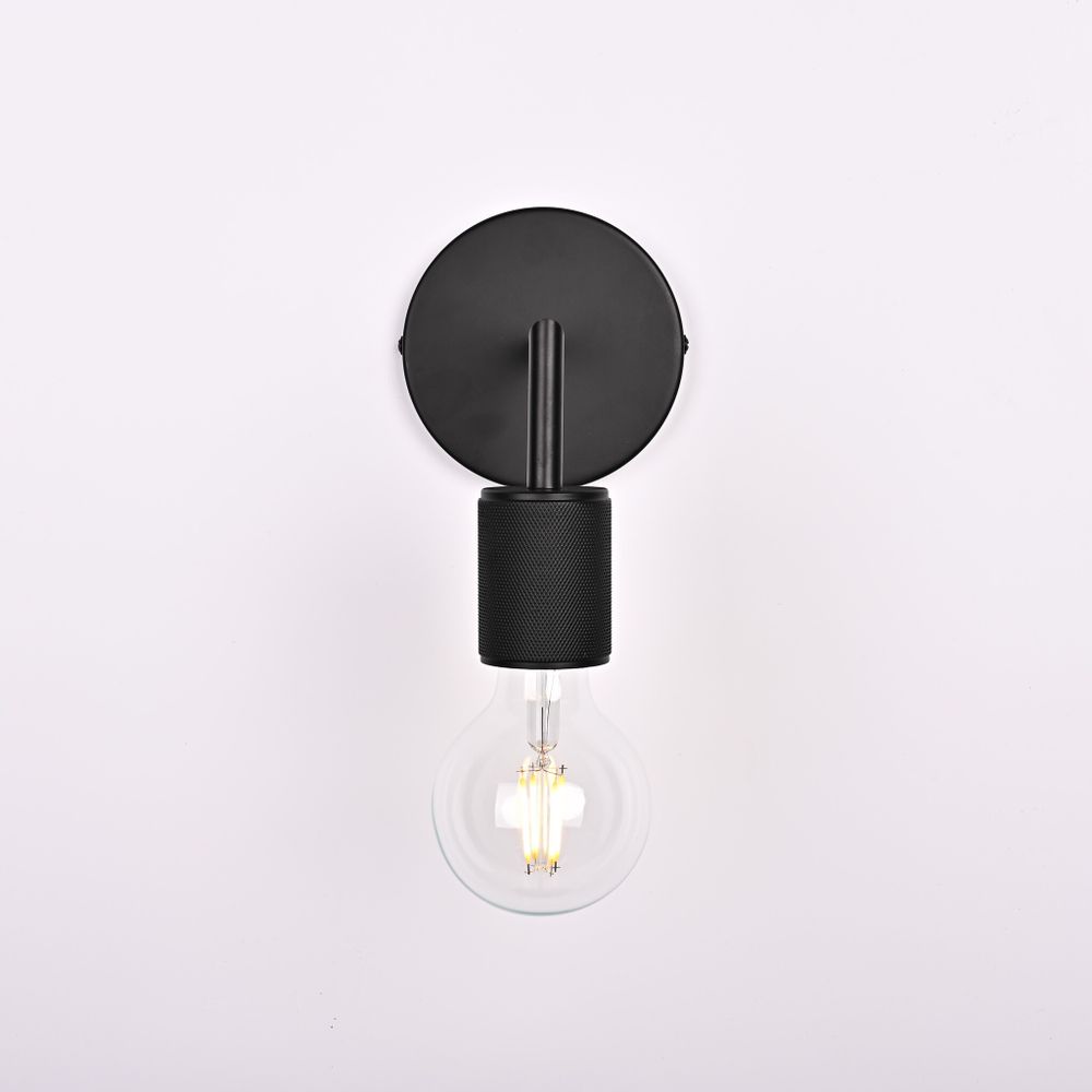 Бра Rh Utilitaire Single Sconce Black By Imperiumloft