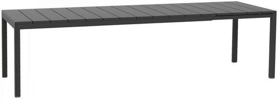 Стол пластиковый раздвижной Rio, 210-280х100 см, антрацит