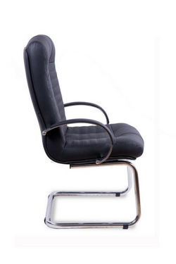 Кресло для руководителя АТЛАНТ КОРОТКИЙ ХРОМ КОНФЕРЕНЦ