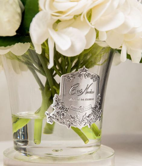 Белые гортензии с бутонами роз, Cote Noire