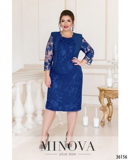 Платье 385А-электрик Minova Фото 2