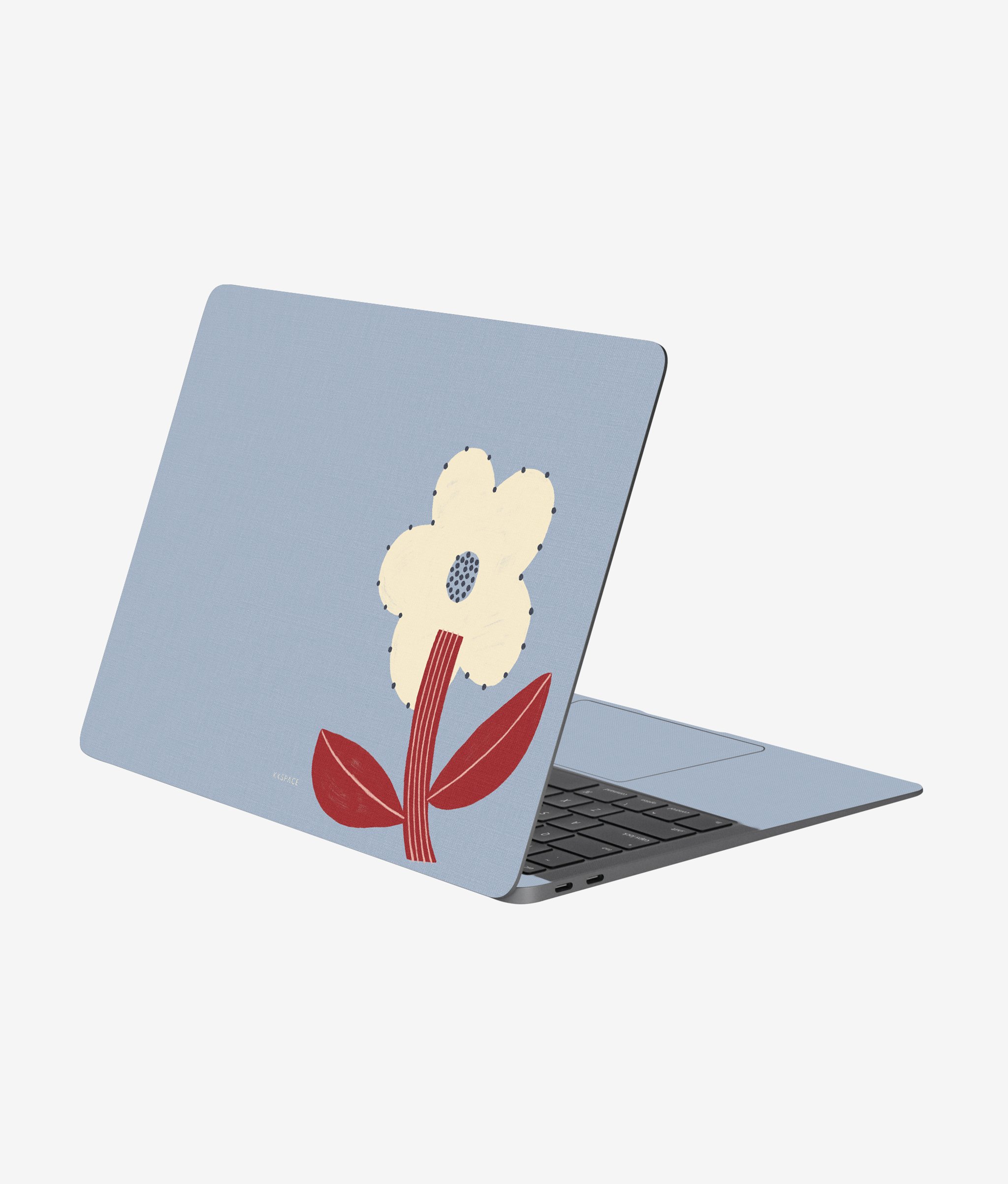 Виниловая наклейка DAISY (голубой) для MacBook