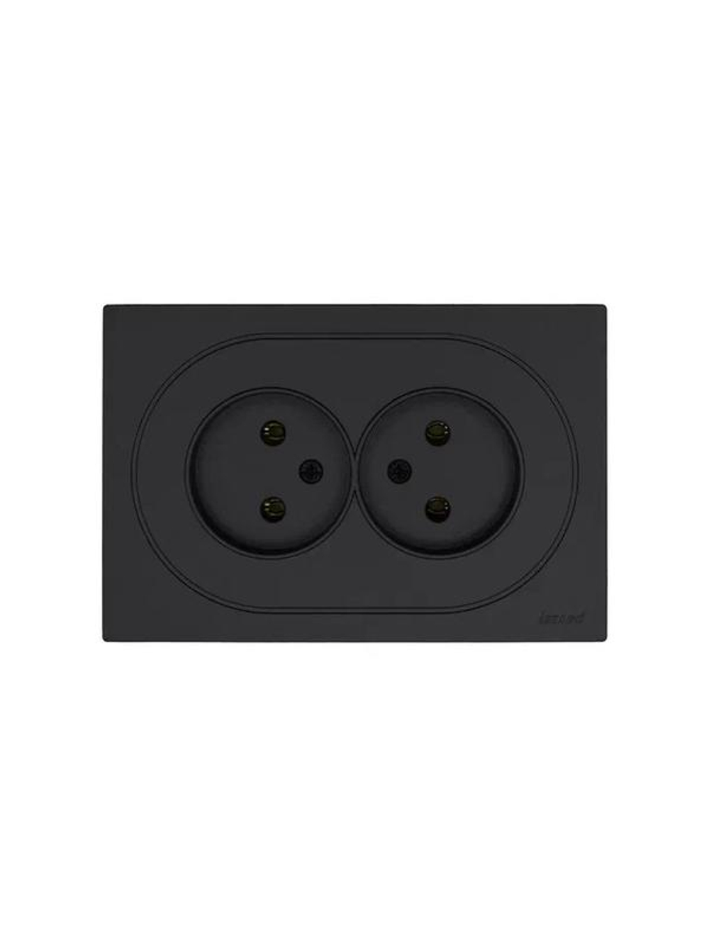 Розетка 2-м СП OSEN без заземл. ПБТ механизм черн. бархат LEZARD 743-4200-128B