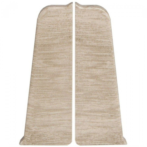 Торцевые заглушки для плинтуса ПВХ Aberhof 70мм, 7016 Дуб Кавказский (левая/правая)