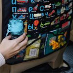 Накидка на сидение автомобиля. Алфавит с транспортом