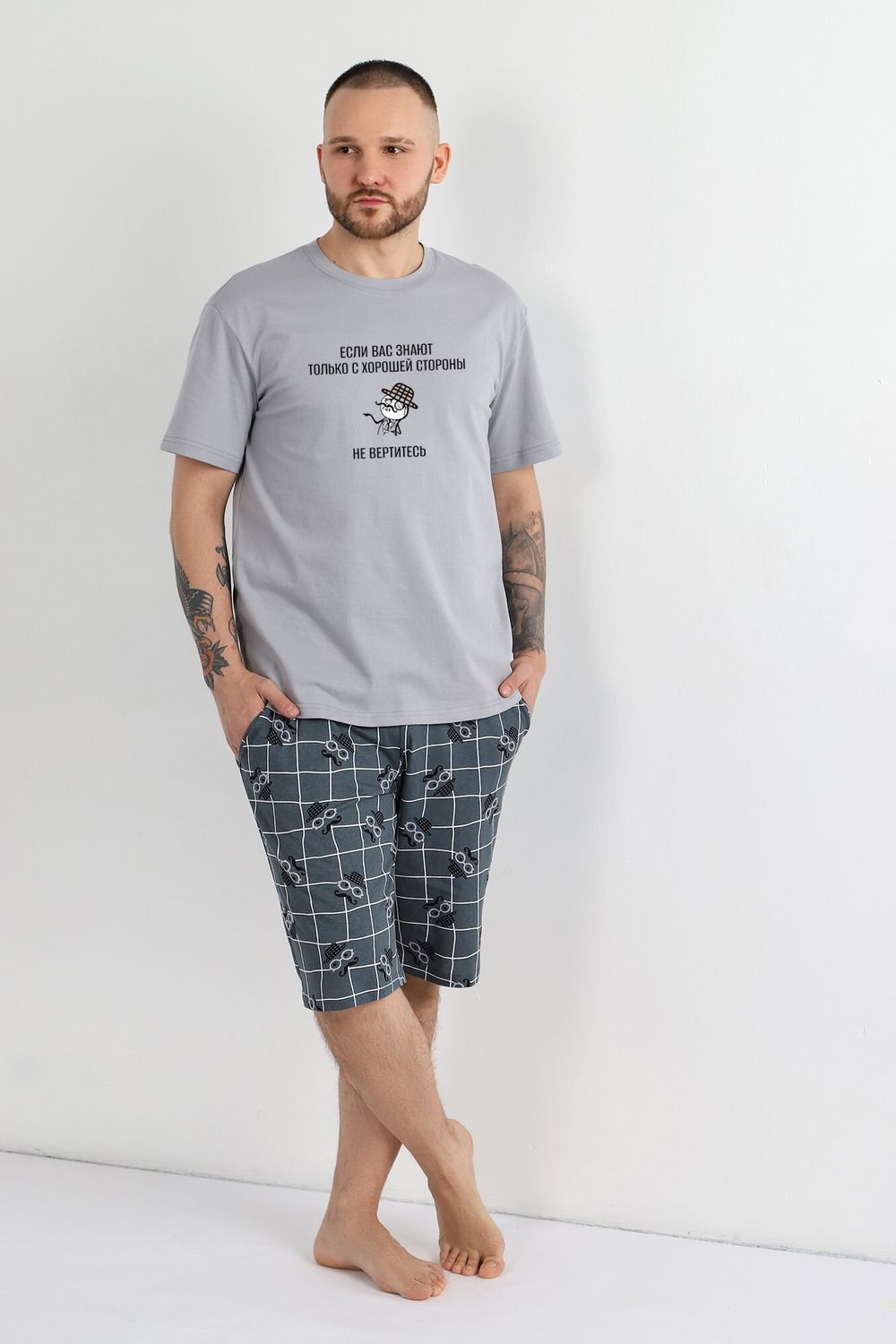 Костюм мужской Чарли-4 Виотекс СВЕТЛО-СЕРЫЙ