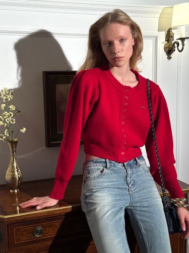 Красный вязаный кардиган MINI CLOSET