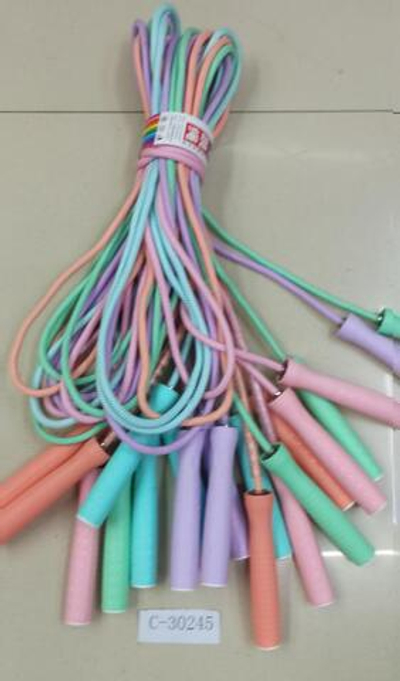 Скакалка 2.7 м, ручка 14 см, тканевая, с-30245