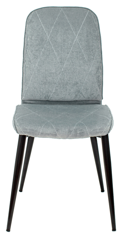 Стул для дома Бюрократ KF-3 серо-голуб. Light 28 металл черный на ножках (KF-3/LT28)