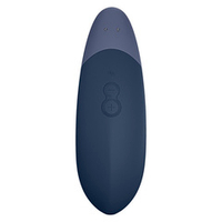Темно-синий клиторальный вибратор 14,2см Womanizer Vibe Blue WZFS1SG6