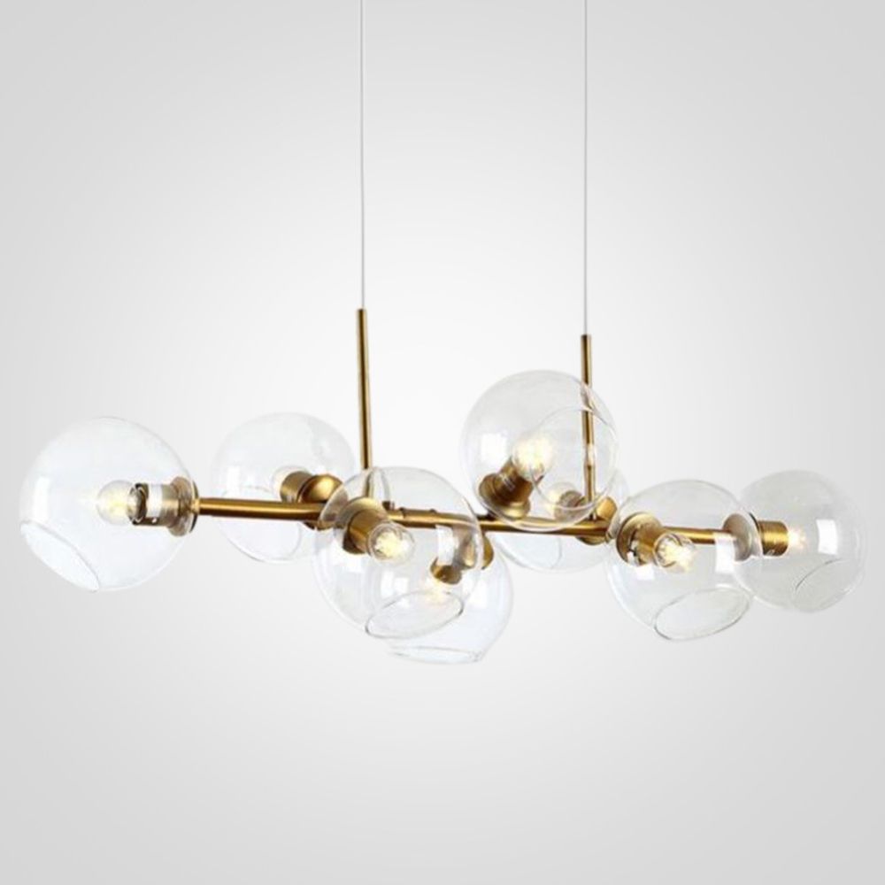 Подвесная Люстра Staggered Glass Chandelier 8 By Imperiumloft