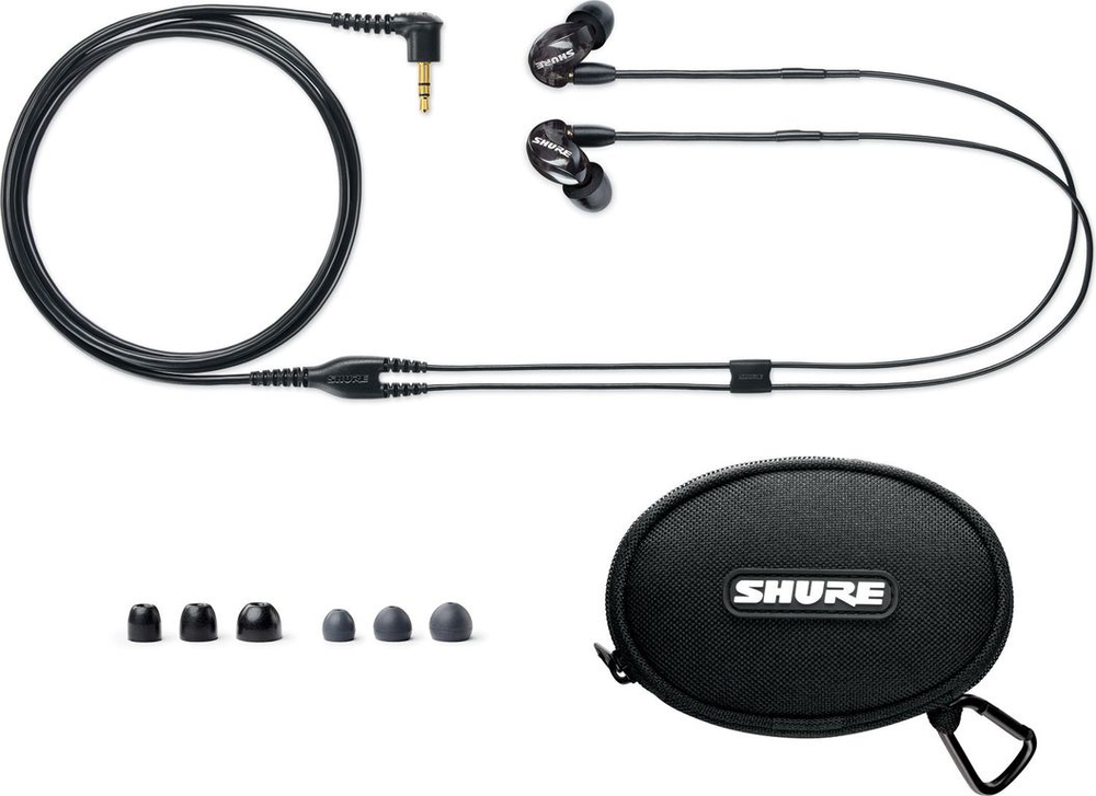 Shure SE215-K (черные) вставные (затычки) наушники