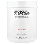 Codeage, Липосомальный L-глютамин + порошок, без ароматизаторов, 472,5 г (16,67 унции)
