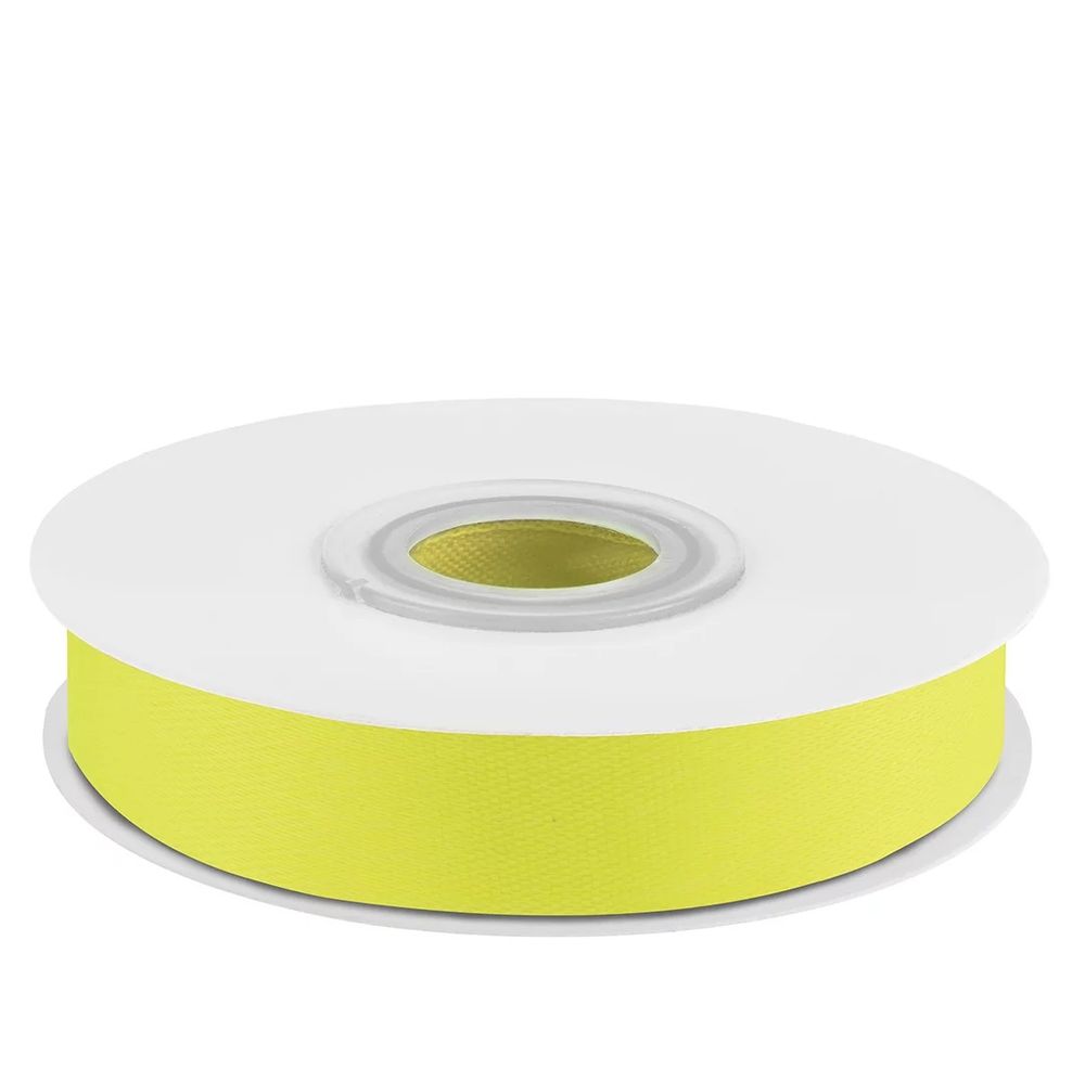 Лента атлас Желтый неон 1,2 см ДБ