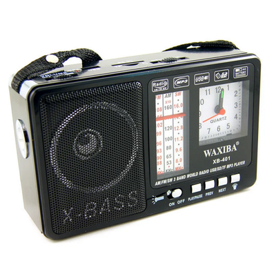 Радиоприемник с MP3 плеером +часы Waxiba XB-401C