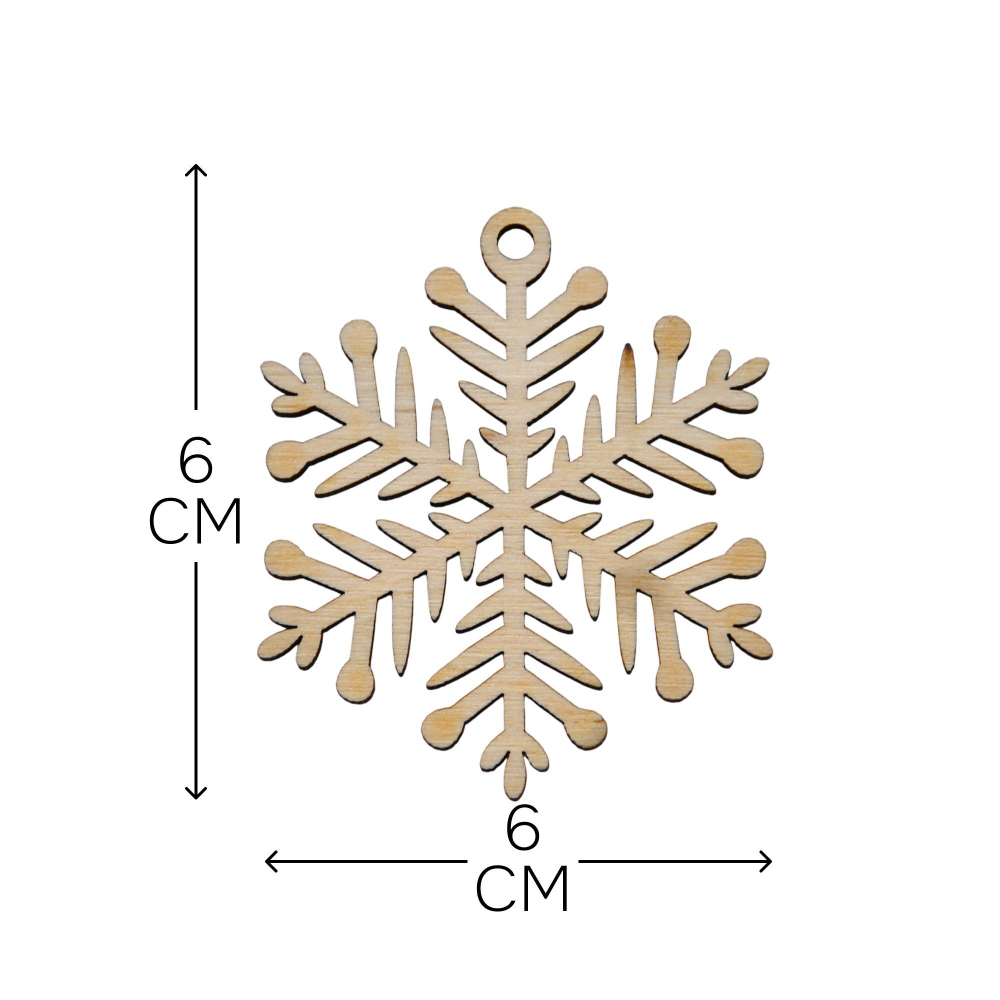 Подарочный набор игрушек на новогоднюю елку, деревянные