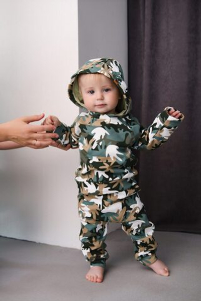 Комплект худи и джоггеры (тропический камуфляж)