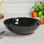 Миска суповая 18см Black волна