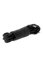 Черная веревка для шибари DELUXE BONDAGE ROPE - 5 м. (Цвет: черный)
