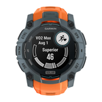 Спортивные часы Garmin Instinct 3, 50 мм, Solar, силиконовый ремешок цвета «солнцестояние» Безель сумеречного цвета, дисплей Solar со стеклом Power Glass. Ремешок с классической застёжкой — на запястье обхватом 141–213 мм