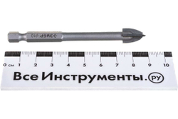 Сверло по стеклу и кафелю ЗУБР Профессионал 4-х резцовый, 10 мм, шестигранный хвостовик 29845-10_z01