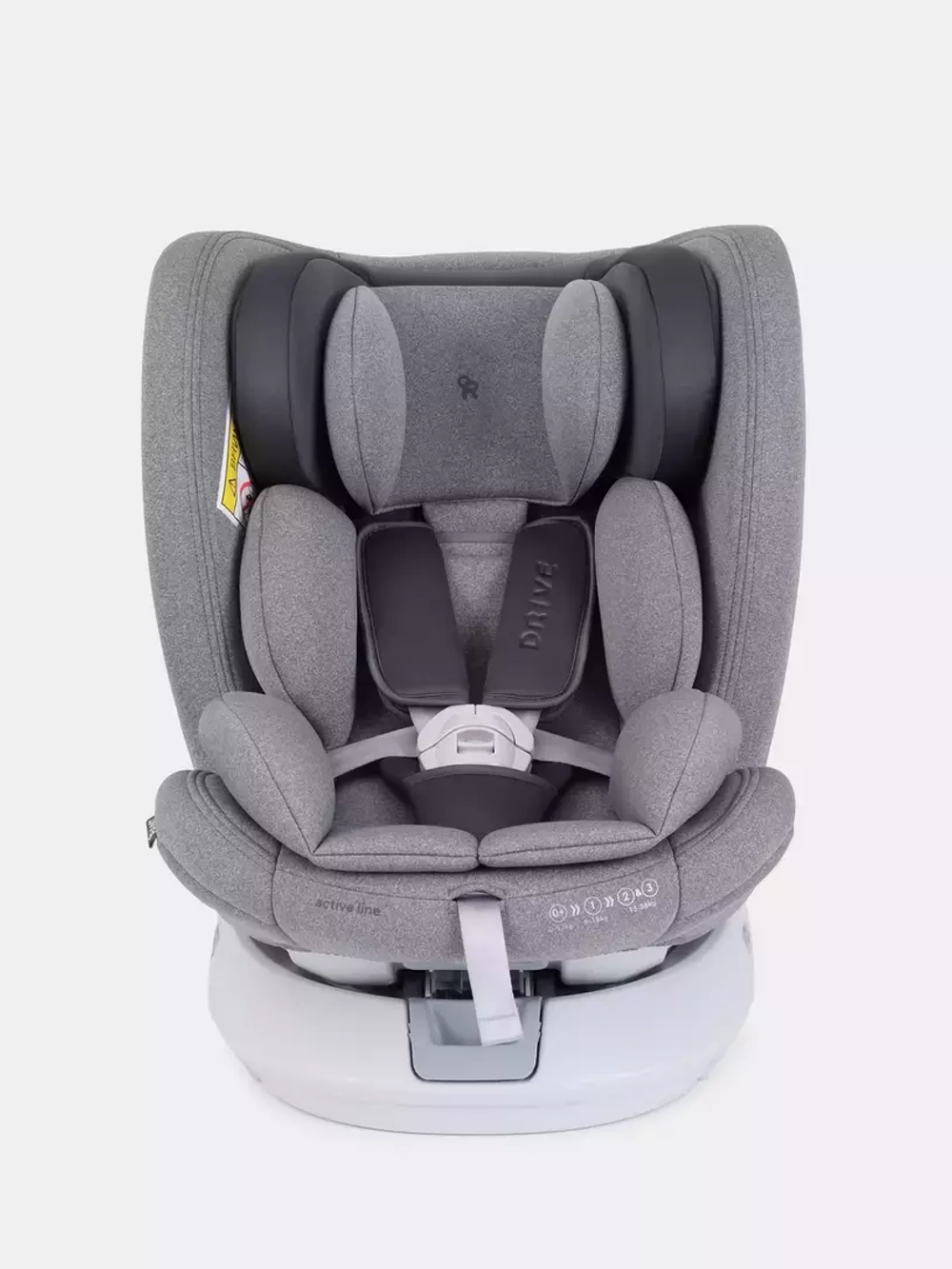 Автокресло Rant Drive Active Line 0/1/2/3 (0-36кг) Grey/Серый isofix