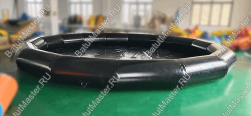 Круглый надувной бассейн «Многогранник», черный, 7*7*0,65 м