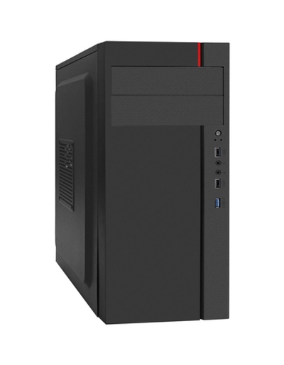 Exegate EX290184RUS Корпус Miditower ExeGate AA-440U-AA400 (ATX, AA400 8 см, 2*USB+1*USB3.0, аудио, черный)