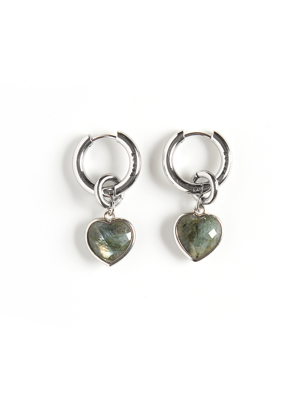 Серьги "Whale Amour" silver лабрадор